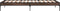 vidaXL - Bedframe - bewerkt - hout - en - metaal - bruin - eikenkleurig - 100x200 - cm