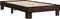 vidaXL - Bedframe - bewerkt - hout - en - metaal - bruin - eikenkleurig - 75x190 - cm