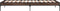 vidaXL - Bedframe - bewerkt - hout - en - metaal - bruin - eikenkleurig - 90x190 - cm