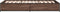 vidaXL - Bedframe - bewerkt - hout - en - metaal - bruin - eikenkleurig - 100x200 - cm