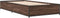vidaXL - Bedframe - bewerkt - hout - en - metaal - bruin - eikenkleurig - 75x190 - cm