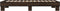 vidaXL - Bedframe - bewerkt - hout - en - metaal - bruin - eikenkleurig - 90x190 - cm