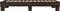 vidaXL - Bedframe - bewerkt - hout - en - metaal - bruin - eikenkleurig - 90x200 - cm