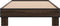 vidaXL - Bedframe - bewerkt - hout - en - metaal - bruin - eikenkleurig - 75x190 - cm