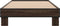 vidaXL - Bedframe - bewerkt - hout - en - metaal - bruin - eikenkleurig - 100x200 - cm