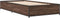 vidaXL - Bedframe - bewerkt - hout - en - metaal - bruin - eikenkleurig - 90x190 - cm