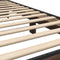 vidaXL - Bedframe - bewerkt - hout - en - metaal - bruin - eikenkleurig - 100x200 - cm