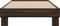 vidaXL - Bedframe - bewerkt - hout - en - metaal - bruin - eikenkleurig - 90x190 - cm
