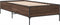 vidaXL - Bedframe - bewerkt - hout - en - metaal - bruin - eikenkleurig - 90x200 - cm