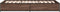 vidaXL - Bedframe - bewerkt - hout - en - metaal - bruin - eikenkleurig - 90x200 - cm