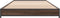 vidaXL - Bedframe - bewerkt - hout - en - metaal - bruin - eikenkleurig - 90x200 - cm