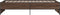 vidaXL - Bedframe - bewerkt - hout - en - metaal - bruin - eikenkleurig - 90x200 - cm
