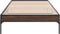 vidaXL - Bedframe - bewerkt - hout - en - metaal - bruin - eikenkleurig - 100x200 - cm