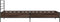 vidaXL - Bedframe - bewerkt - hout - en - metaal - bruin - eikenkleurig - 100x200 - cm