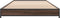 vidaXL - Bedframe - bewerkt - hout - en - metaal - bruin - eikenkleurig - 90x190 - cm