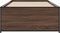 vidaXL - Bedframe - bewerkt - hout - en - metaal - bruin - eikenkleurig - 100x200 - cm