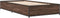 vidaXL - Bedframe - bewerkt - hout - en - metaal - bruin - eikenkleurig - 100x200 - cm