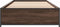 vidaXL - Bedframe - bewerkt - hout - en - metaal - bruin - eikenkleurig - 90x190 - cm