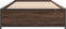 vidaXL - Bedframe - bewerkt - hout - en - metaal - bruin - eikenkleurig - 100x200 - cm