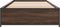 vidaXL - Bedframe - bewerkt - hout - en - metaal - bruin - eikenkleurig - 75x190 - cm