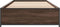 vidaXL - Bedframe - bewerkt - hout - en - metaal - bruin - eikenkleurig - 90x200 - cm