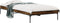 vidaXL - Bedframe - bewerkt - hout - en - metaal - gerookt - eikenkleurig - 100x200 - cm
