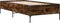 vidaXL - Bedframe - bewerkt - hout - en - metaal - gerookt - eikenkleurig - 75x190 - cm