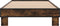 vidaXL - Bedframe - bewerkt - hout - en - metaal - gerookt - eikenkleurig - 90x200 - cm