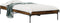 vidaXL - Bedframe - bewerkt - hout - en - metaal - gerookt - eikenkleurig - 90x200 - cm