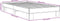 vidaXL - Bedframe - bewerkt - hout - en - metaal - gerookt - eikenkleurig - 100x200 - cm