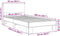 vidaXL - Bedframe - bewerkt - hout - en - metaal - gerookt - eikenkleurig - 90x200 - cm