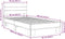 vidaXL - Bedframe - bewerkt - hout - en - metaal - gerookt - eikenkleurig - 90x190 - cm