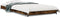 vidaXL - Bedframe - bewerkt - hout - en - metaal - gerookt - eikenkleurig - 100x200 - cm