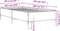 vidaXL - Bedframe - bewerkt - hout - en - metaal - gerookt - eikenkleurig - 100x200 - cm
