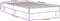 vidaXL - Bedframe - bewerkt - hout - en - metaal - gerookt - eikenkleurig - 90x190 - cm