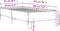 vidaXL - Bedframe - bewerkt - hout - en - metaal - gerookt - eikenkleurig - 90x190 - cm