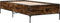 vidaXL - Bedframe - bewerkt - hout - en - metaal - gerookt - eikenkleurig - 90x190 - cm
