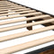 vidaXL - Bedframe - bewerkt - hout - en - metaal - gerookt - eikenkleurig - 75x190 - cm