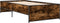 vidaXL - Bedframe - bewerkt - hout - en - metaal - gerookt - eikenkleurig - 90x200 - cm