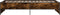 vidaXL - Bedframe - bewerkt - hout - en - metaal - gerookt - eikenkleurig - 90x190 - cm