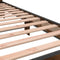 vidaXL - Bedframe - bewerkt - hout - en - metaal - gerookt - eikenkleurig - 90x200 - cm