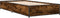 vidaXL - Bedframe - bewerkt - hout - en - metaal - gerookt - eikenkleurig - 90x190 - cm