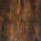 vidaXL - Bedframe - bewerkt - hout - en - metaal - gerookt - eikenkleurig - 90x200 - cm