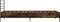vidaXL - Bedframe - bewerkt - hout - en - metaal - gerookt - eikenkleurig - 100x200 - cm