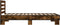 vidaXL - Bedframe - bewerkt - hout - en - metaal - gerookt - eikenkleurig - 75x190 - cm