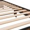 vidaXL - Bedframe - bewerkt - hout - en - metaal - gerookt - eikenkleurig - 90x200 - cm
