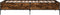vidaXL - Bedframe - bewerkt - hout - en - metaal - gerookt - eikenkleurig - 90x200 - cm