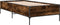vidaXL - Bedframe - bewerkt - hout - en - metaal - gerookt - eikenkleurig - 90x190 - cm