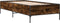vidaXL - Bedframe - bewerkt - hout - en - metaal - gerookt - eikenkleurig - 100x200 - cm