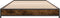 vidaXL - Bedframe - bewerkt - hout - en - metaal - gerookt - eikenkleurig - 100x200 - cm